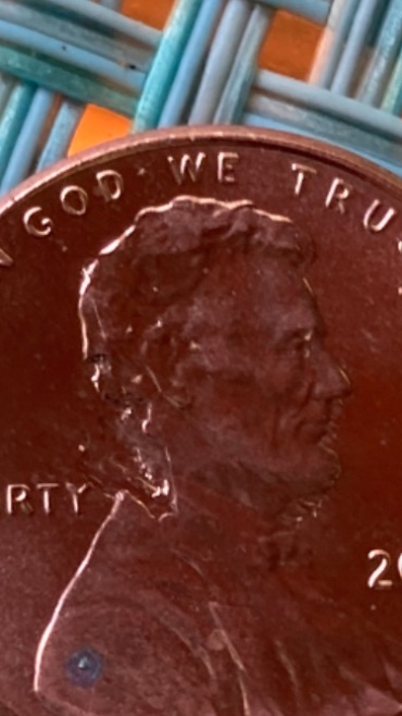 2019-P-Lincoln-Error-Cent.-Lamination-On-Back-Of-Neck.