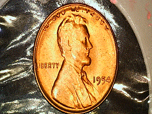 Uncirculated-1954-Lincoln--Cent-Doubled-Die?