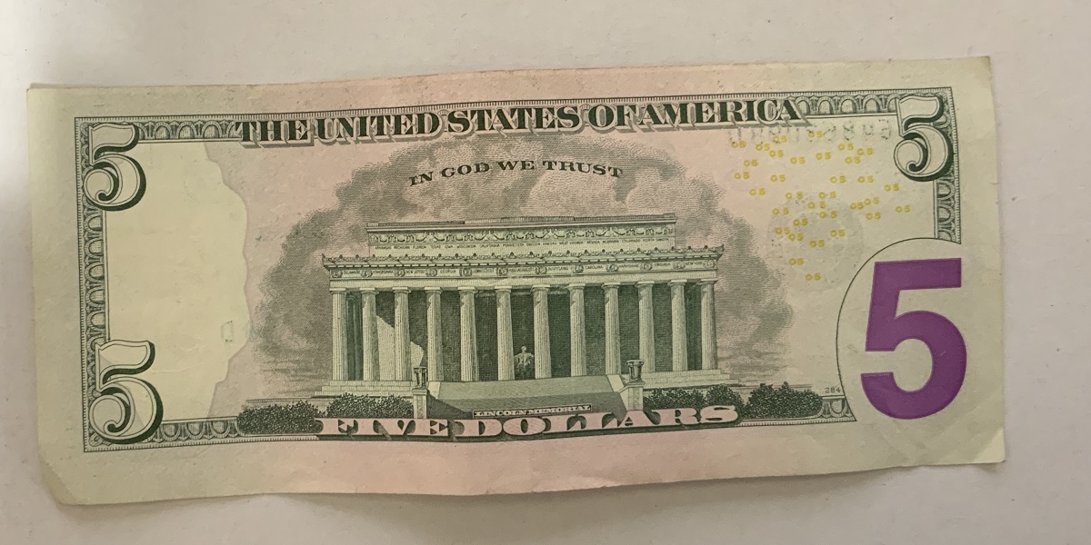 Misaligned-Five-Dollar-Bill---Worth-Much-More-Over-Face?