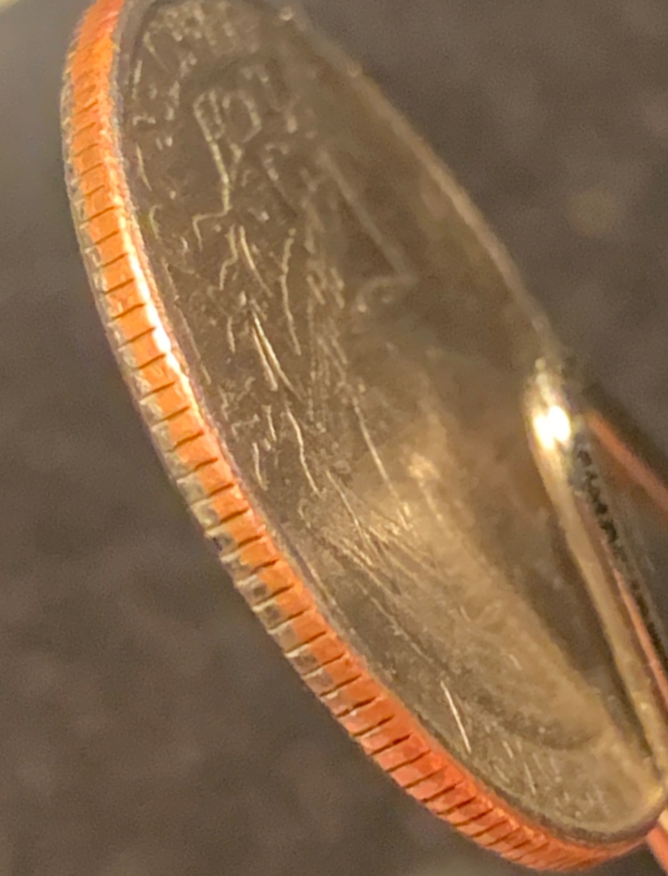 '95-Quarter-Struck-Thru-What?--Cloth?-Grease?--Please-Help