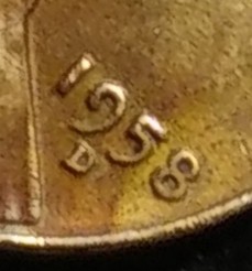 1958-D-LWC/Brass?-Foreign-Planchet?