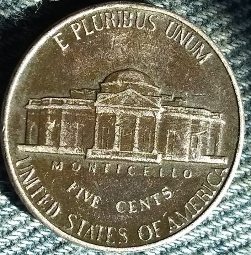 1991-P-Jefferson-Nickel/Dark-Green/Brown