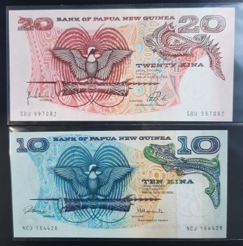 Two-Banknotes-Of-Papua-New-Guinea