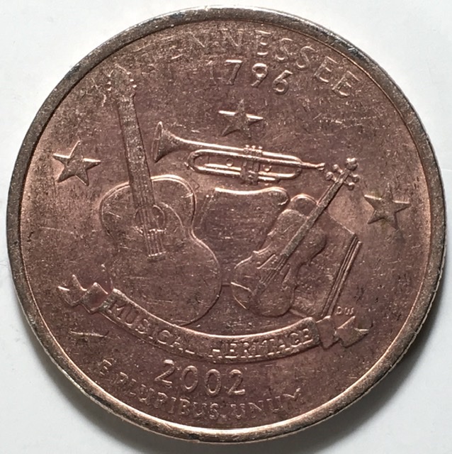 2002-D-TN-Quarter,-Strange-Coloring-On-Both-Sides,-Is-Planchet-Defective?