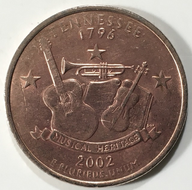 2002-D-TN-Quarter,-Strange-Coloring-On-Both-Sides,-Is-Planchet-Defective?