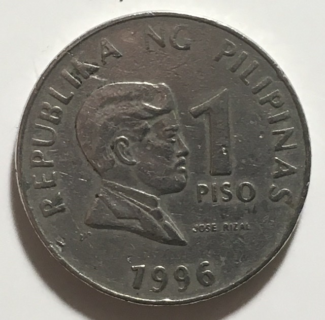 Republika-Ng-Pilpinas-1-Piso-Coin,-OBV-1996,-REV-1993-Why-2-Dates?