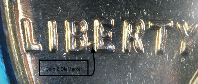 1959-D-LMC,-Big-Die-Crack-In-Head,-W/Twin-Coin,-Same-Die-2-Coins!!