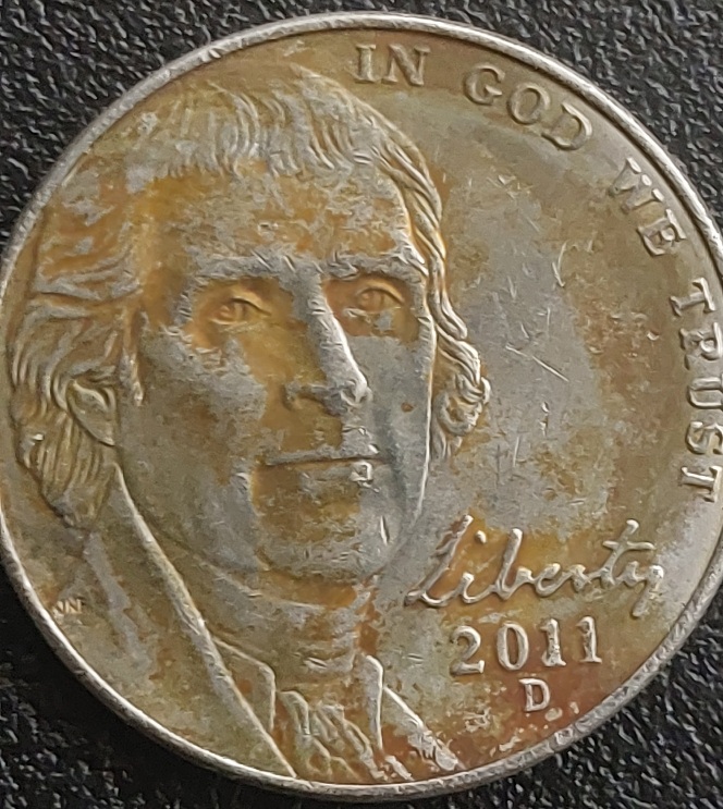 3-Modern--Nickels,-Missing-Clad?-2011-D,-2016-D,-2018-D