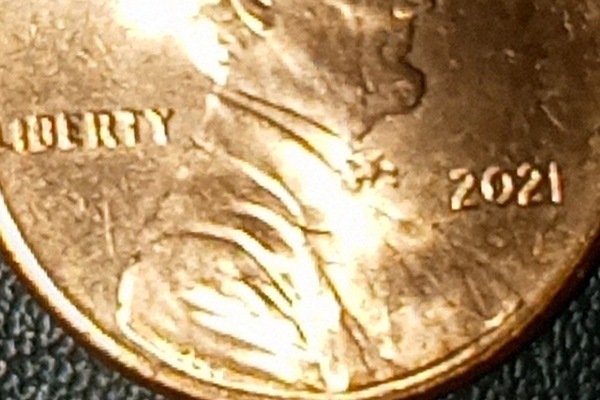 2021-Lincoln-Penny-With-A-Lot-Of-Doubling