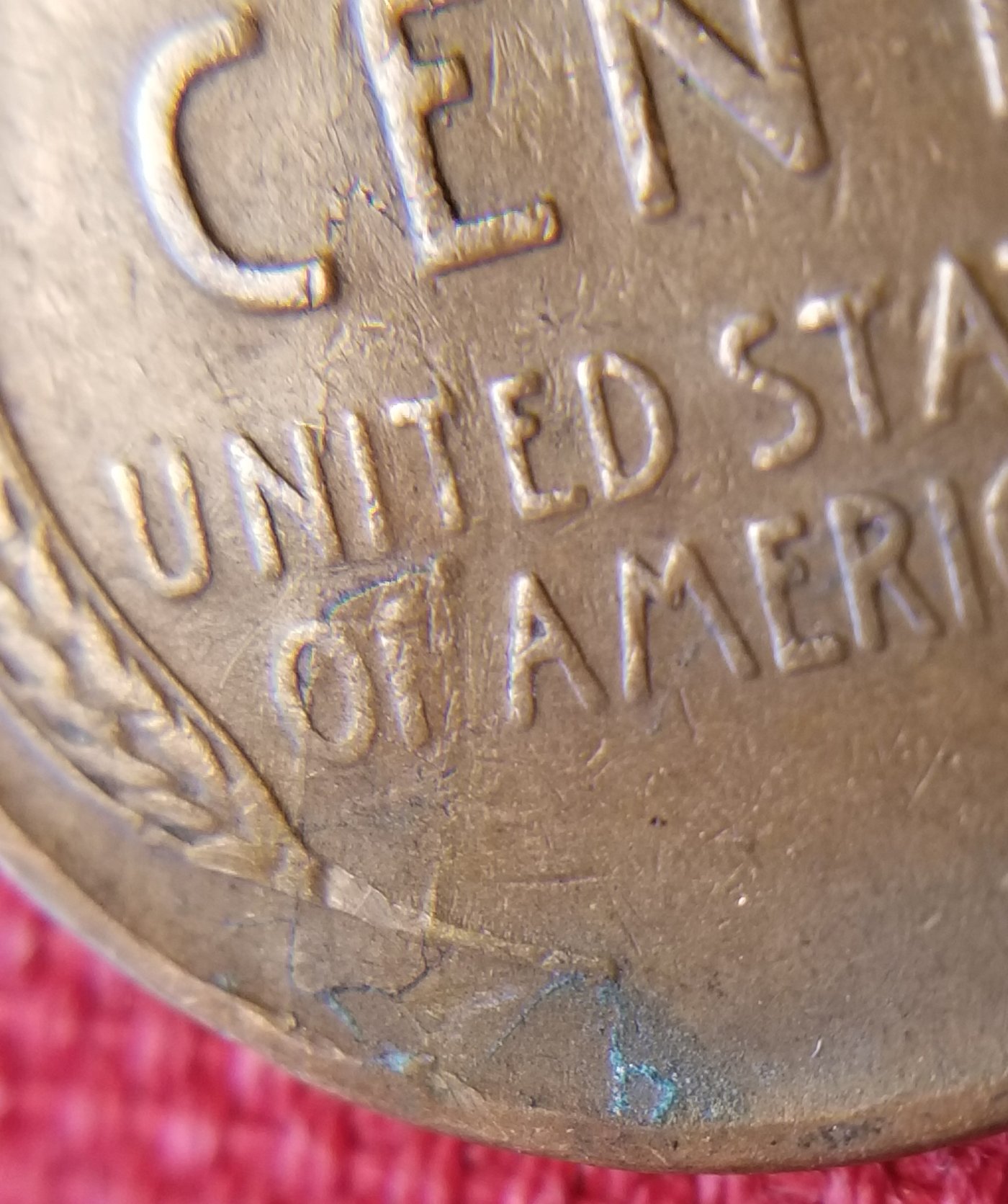 1941-Lincoln-Wheat-Cent-Strike-Through-Error-On-Reverse?