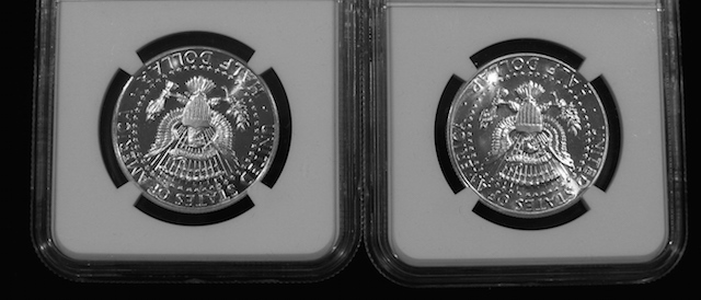 Both-These-1964-Kennedy-Proofs-Are-Graded-PF-68.-Is-One-A-Cameo?