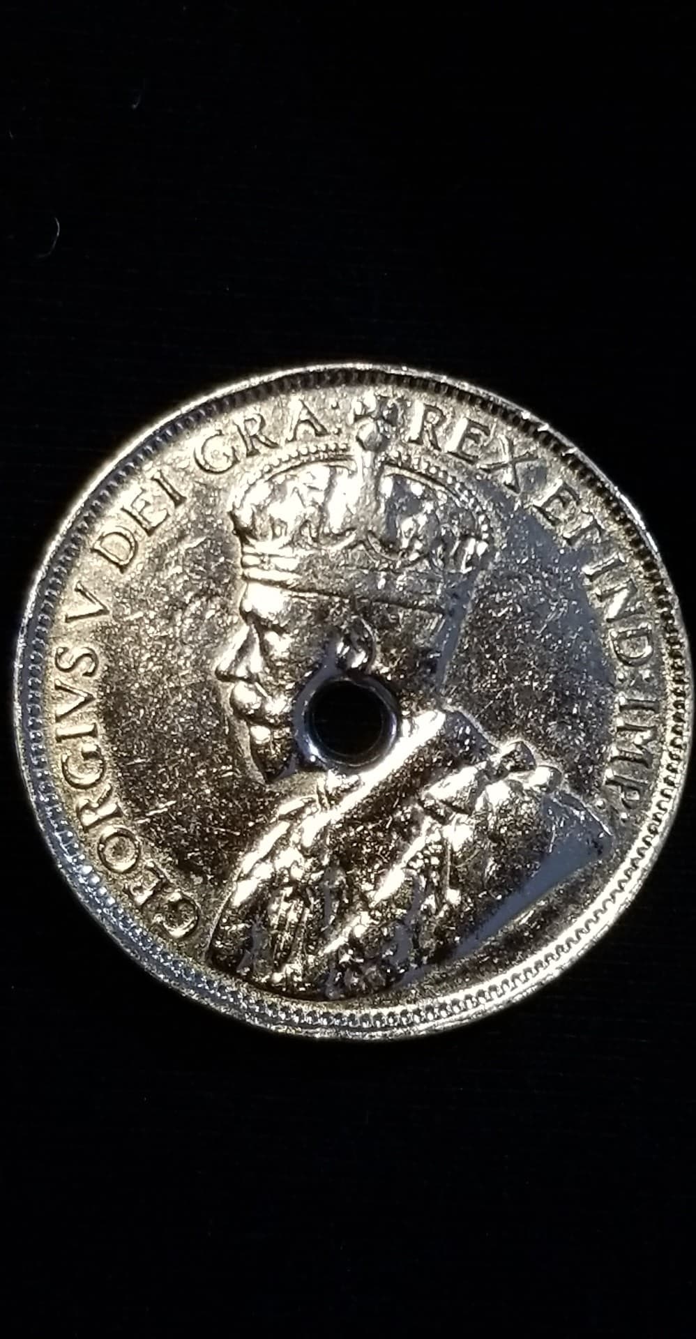 1920-Canadian-Cent-With-Drilled-Hole