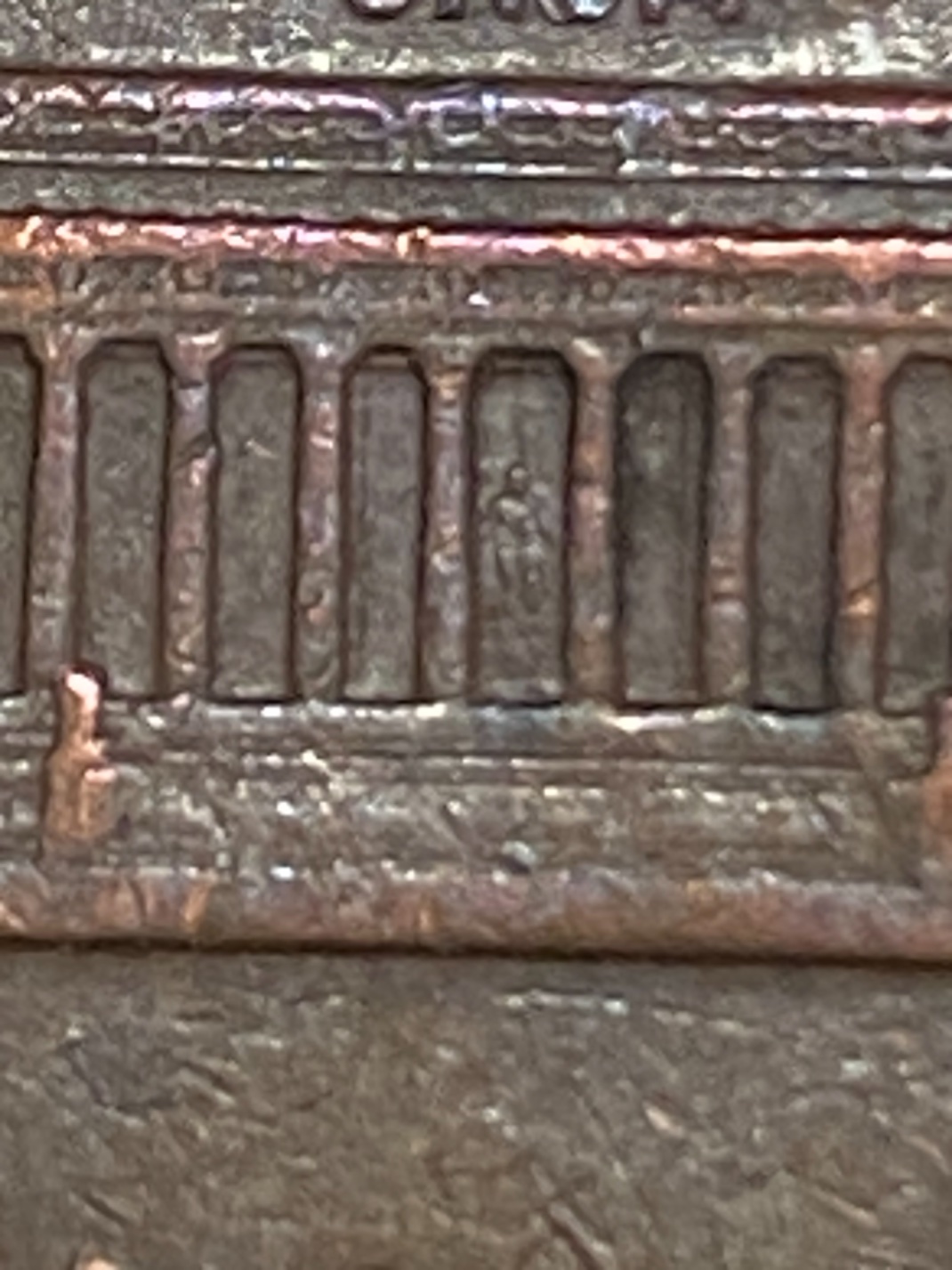1964-D-Penny--Hanging-Lincoln-On-Reverse--Rare-Find?