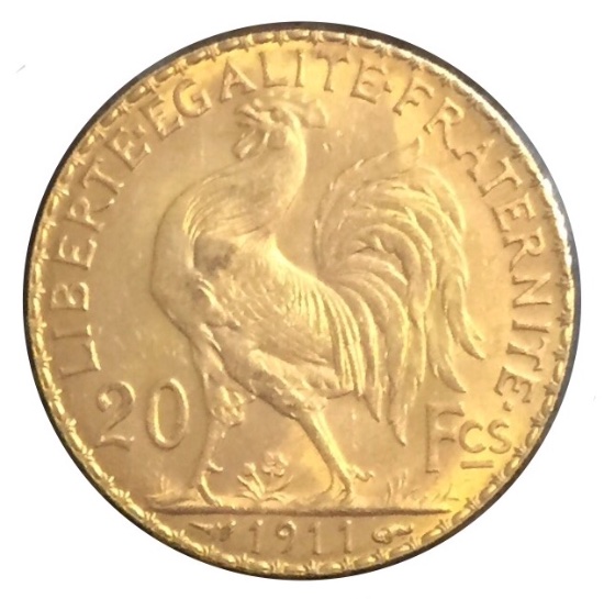 Please-Help-Grade-Gold,-1911,-20-Francs