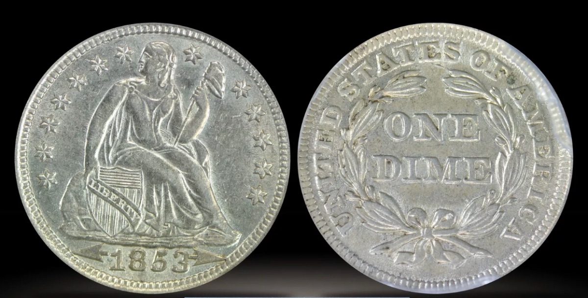 Another-1853-Seated-Liberty-Dime-For-Grading