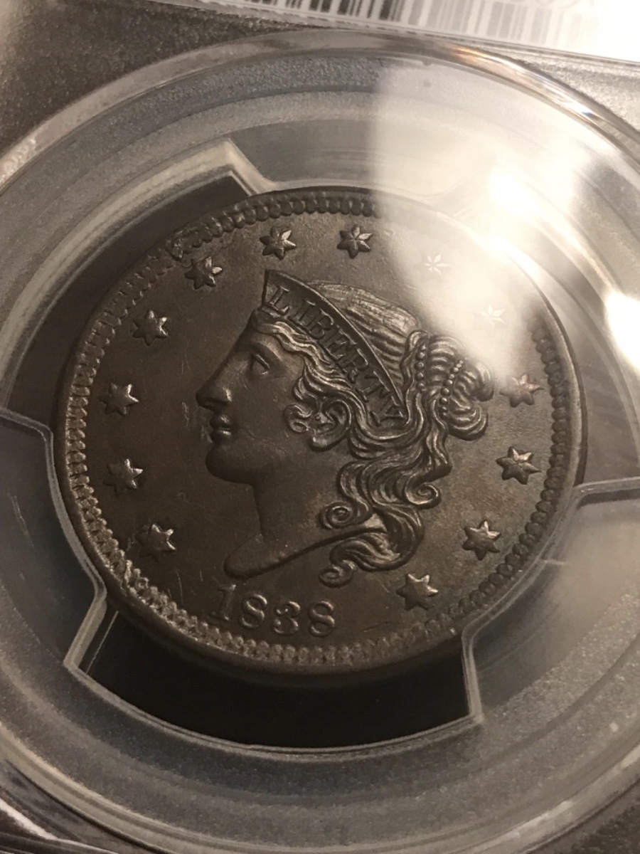 1838-Coronet-Large-Cent-For-Grading