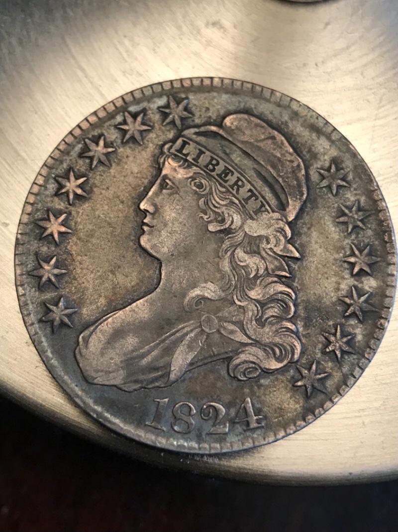 1824-Capped-Bust-Half-For-Grading