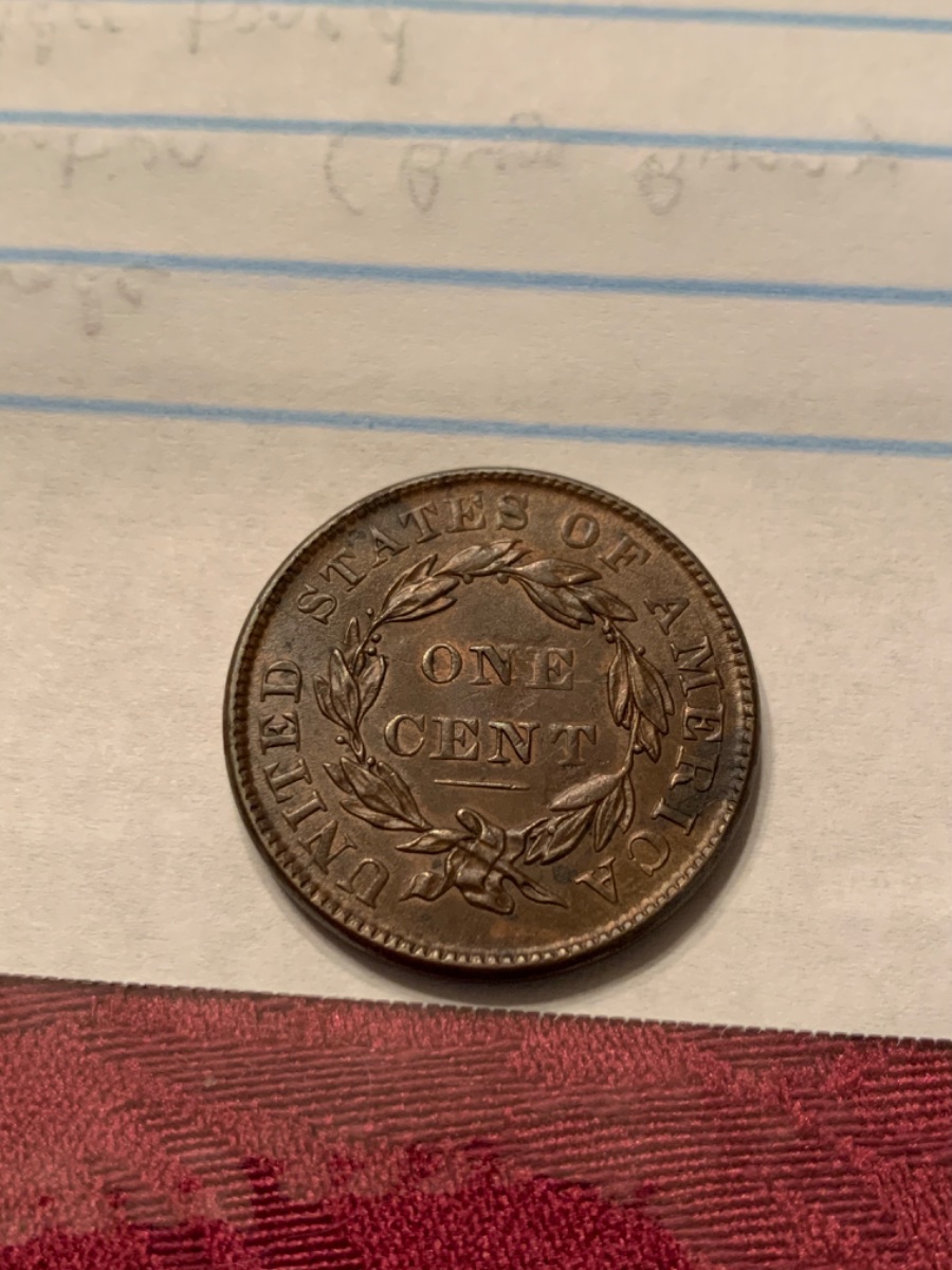 1836-Coronet-Cent-For-Grading