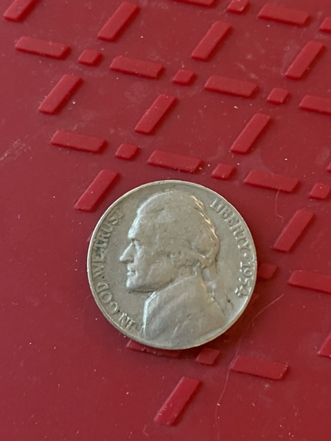1954-Jefferson-Nickel-Lamination-Error?