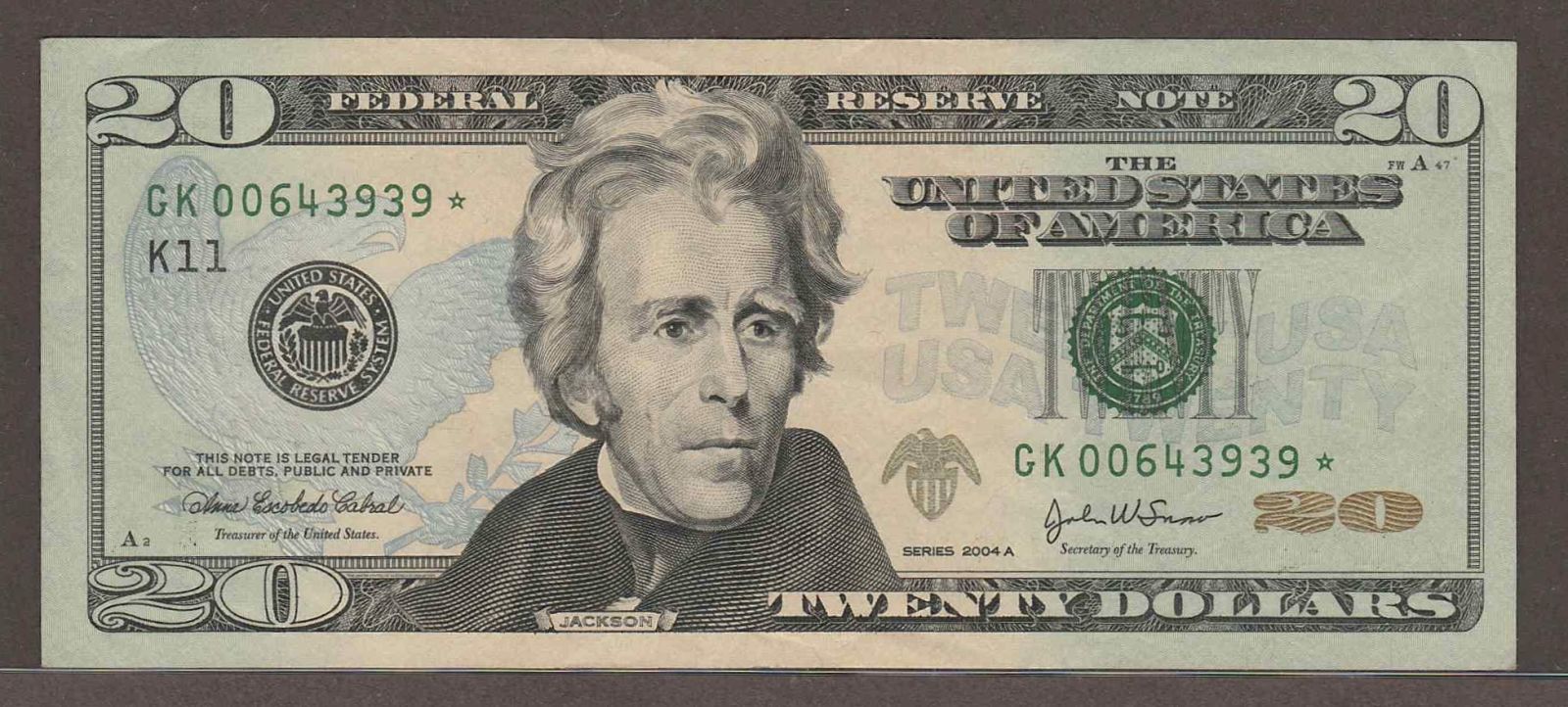 2004-A-$20-Bill/From-Change