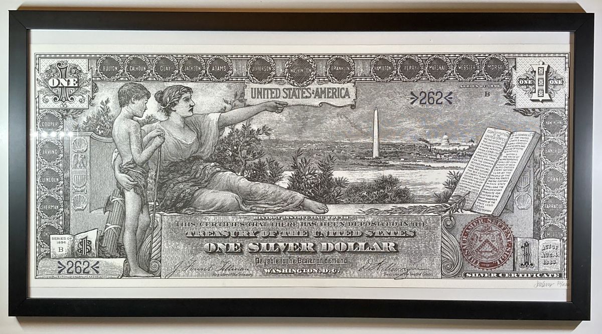 1896-$1-&-$2-Silver-Cert---My-Head-First-Dive-Into-The-Deep-End.