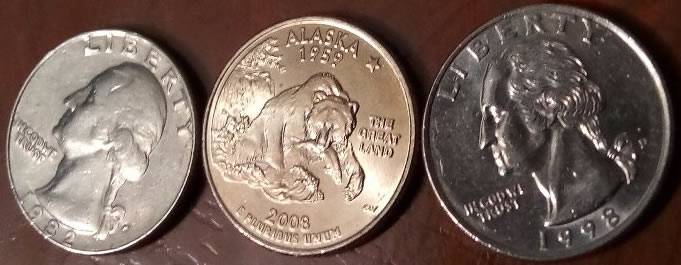 2008-Alaska-State-Quarter-/-Not-Sure-Why-Color-Is-Off..please-Explain