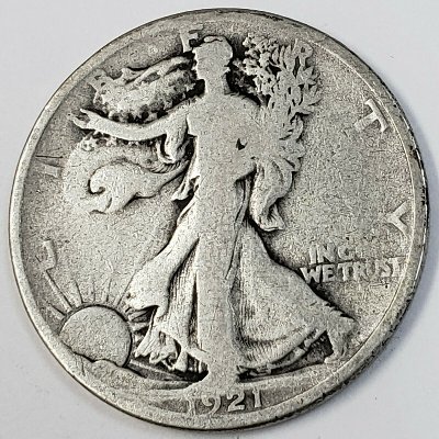 Purchased-A-1921-Walking-Liberty,-What-Causes-These-Streaks?
