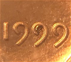 1999-Lincoln:-Extra-Metal-On-Bottom-Of-Obverse-+-Inside-The-Second-9