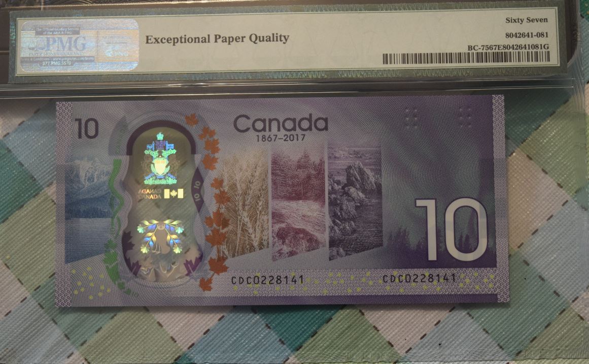 New-Ten-Dollar-Canadian-Bill-Celebrating-Canada's-150th-1867---2017