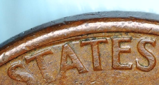 1974-Lincoln-Memorial-Cent-Gutter-Strike-Through-Or-Something-On-Reverse
