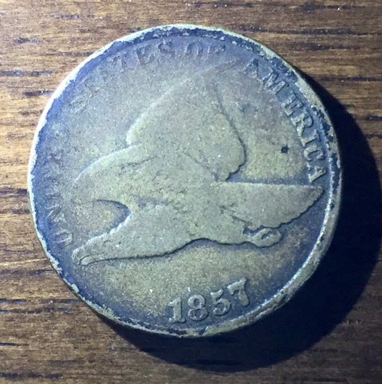 1857-Flying-Eagle-Please-Estimate-Grade-: