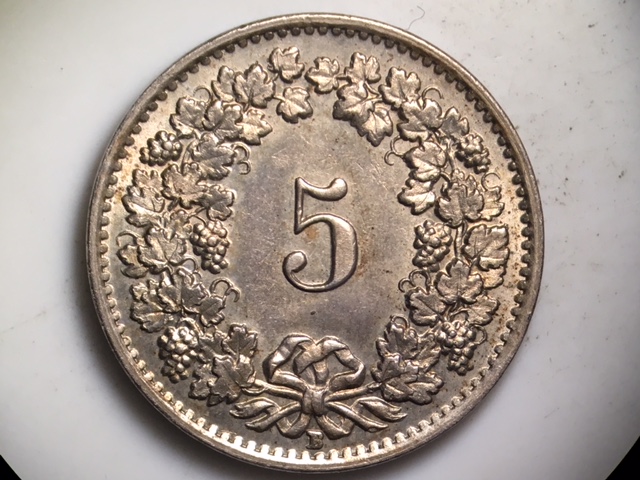 1951-B-Switzerland-5-Rappen-Nice-DDO-And-Maybe-RPM?