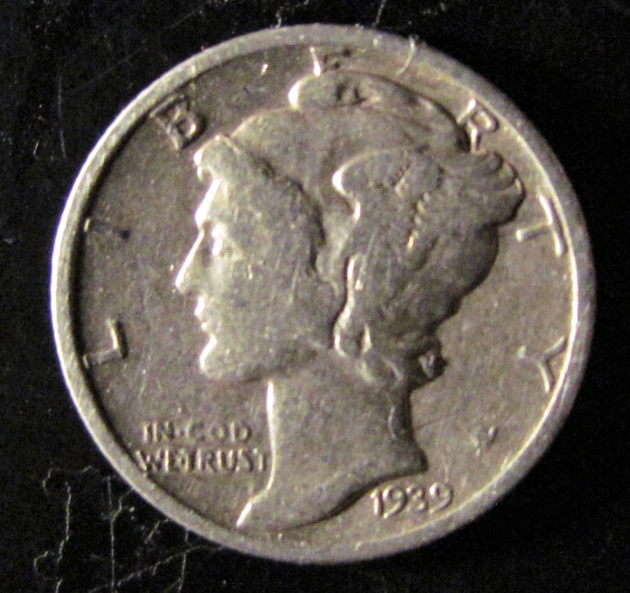 1939-Mercury-Dime-Error!