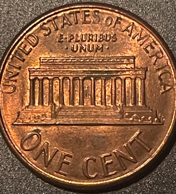 1987-D-Penny-W/Ddd-And-Ridge-Ring