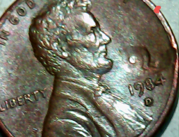 1984-D-Penny-With-Odd-Punch-Mark