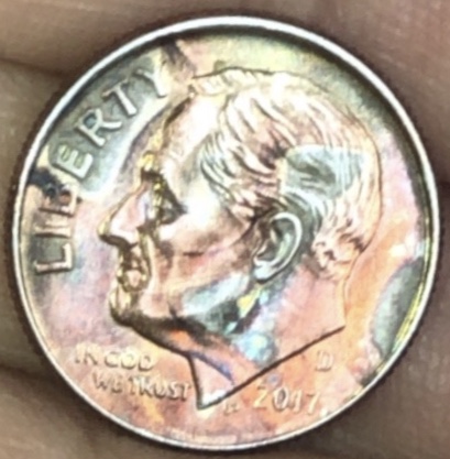 2017-D-Dime---Roosevelt-With-Horn,-Mostly-Copper-Obverse