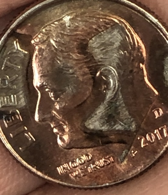 2017-D-Dime---Roosevelt-With-Horn,-Mostly-Copper-Obverse