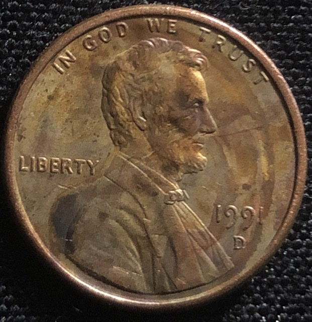 1991-D-Lincoln-Cent---Mixed-Metals-&-Die-Break?