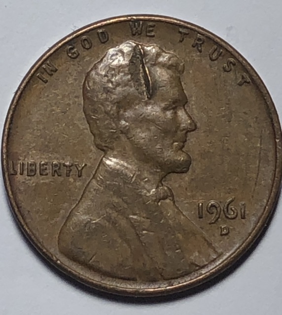 1961-D-Lincoln-Cent---Large-Gouge
