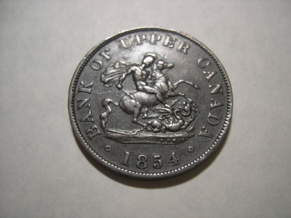 1854-Upper-Bank-Token-Half-Penny