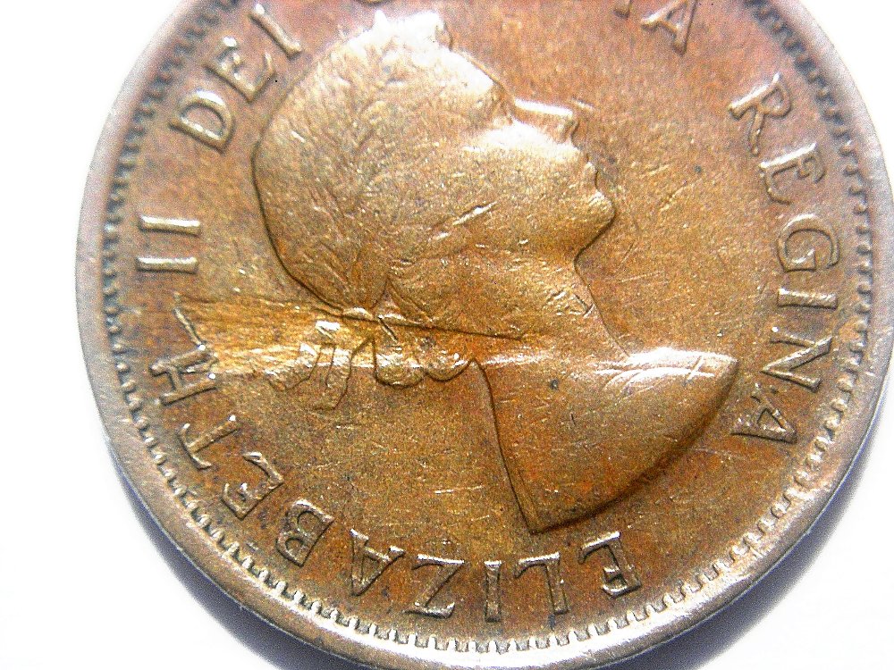 1943-Canadian-War-Penny-With-Unique-Laser-Beam-Lamination