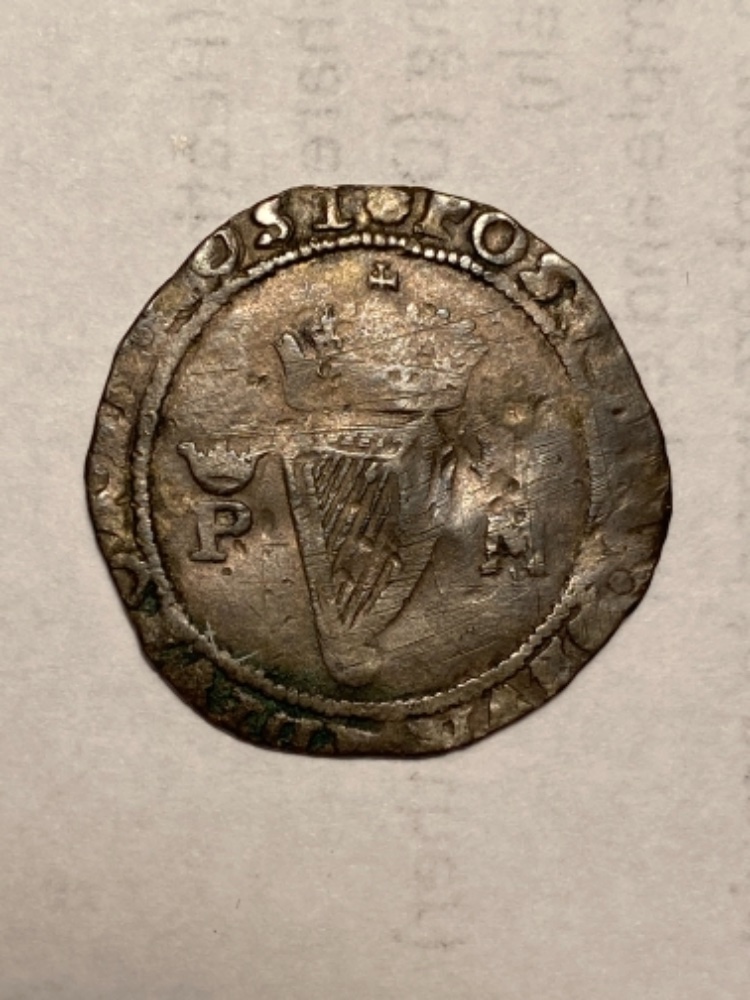 Hammered-Philip-And-Mary-Six-Pence.-Irish-Issue