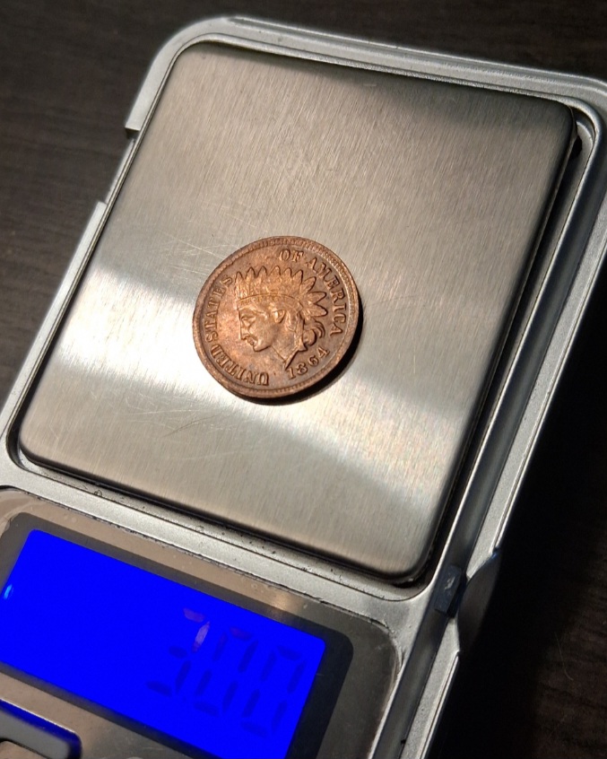 Found-An-1864-Indian-Head-Cent-L-On-The-Ribbon-Cameo-Uncirculated