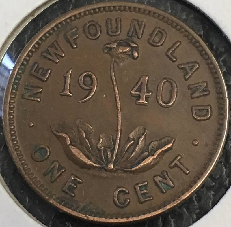 Newfoundland-1940-Re-Cent-Planchet-Flaw?