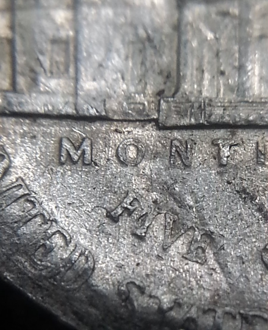 Hollow-Lettering-On-Rough-2003-D-Nickel,-PMD?