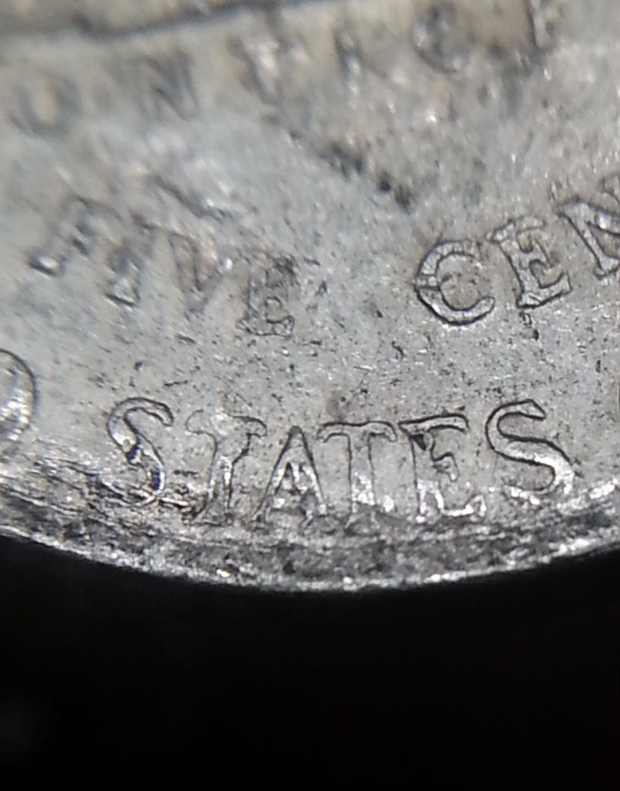 Hollow-Lettering-On-Rough-2003-D-Nickel,-PMD?