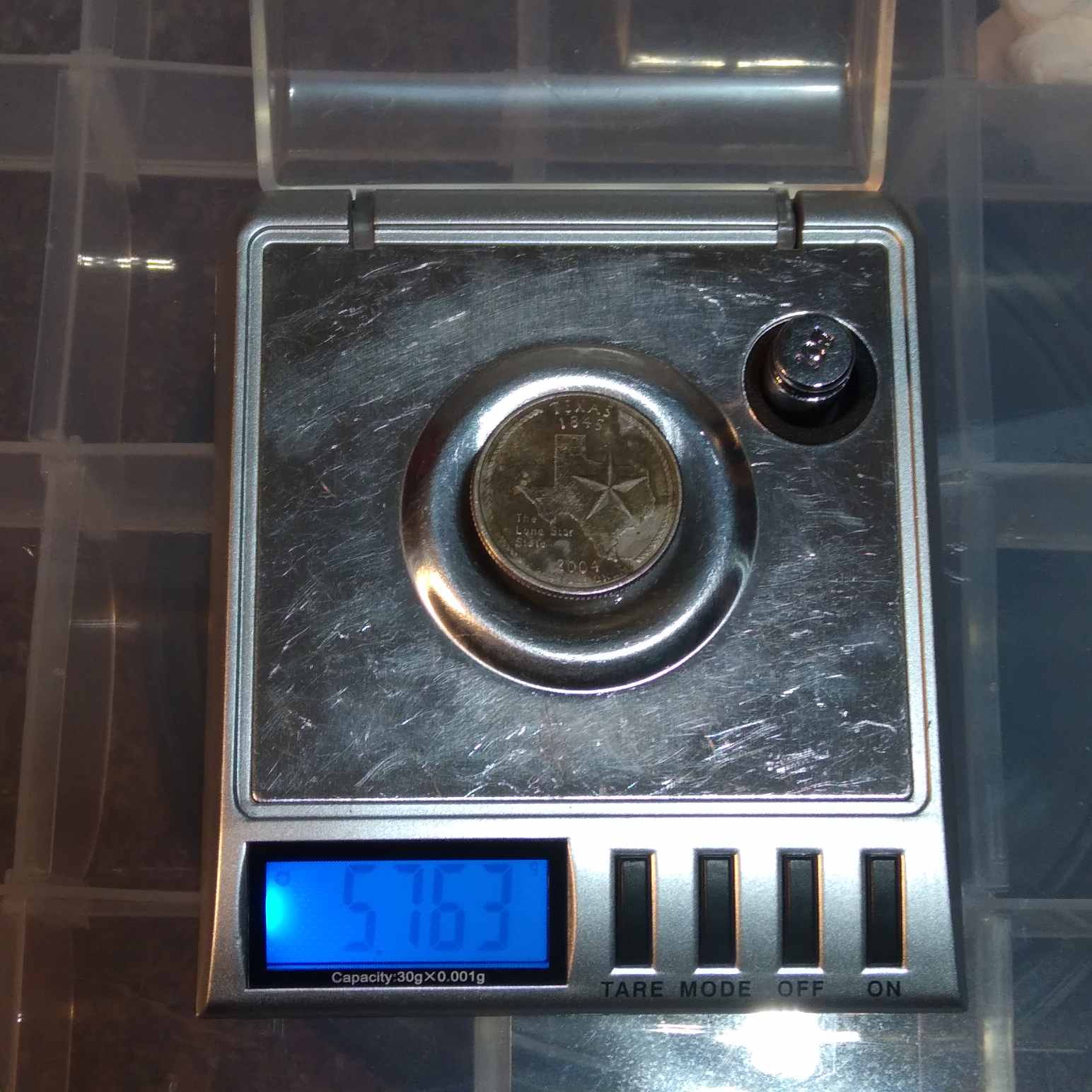 2004-D-Texas-Quarter-5.76-Grams-And-A-1991-P-Quarter-5.75grams