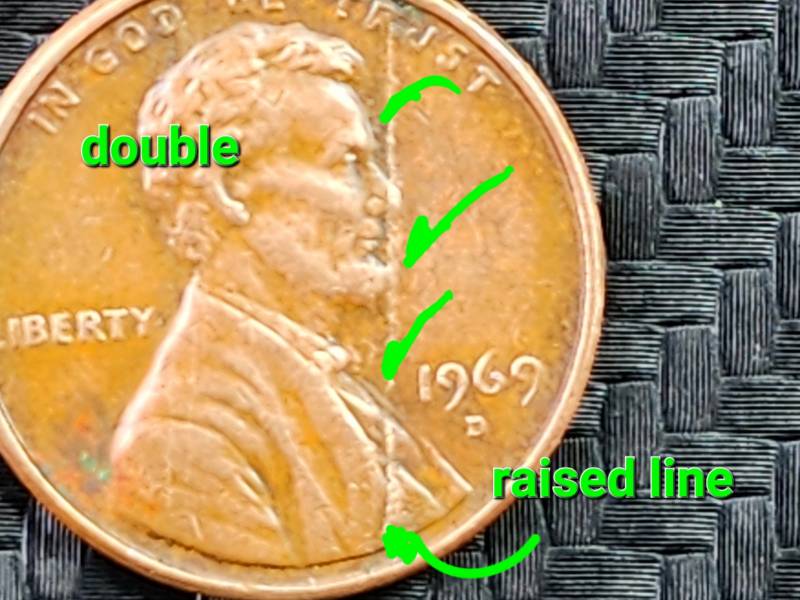 1969-D-Penny-Double-With-A-Raised-Line