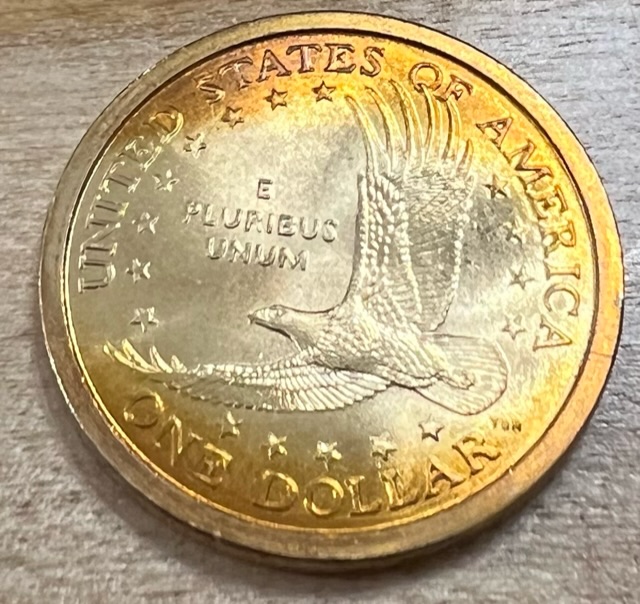 Toning-On-A-Modern-Coin?-2000-P-Sacagawea-$1-Coin