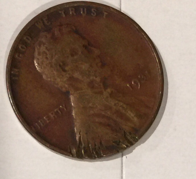 1931-Wheat-Penny-With-Interesting-Damage